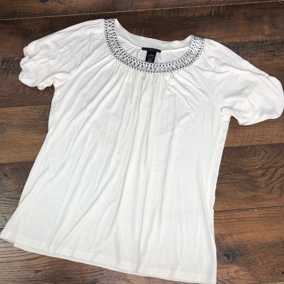 Design History Jeweled Neckline Top - Size L - Picture 5 of 9